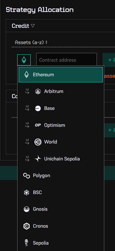 Step 6: Select network