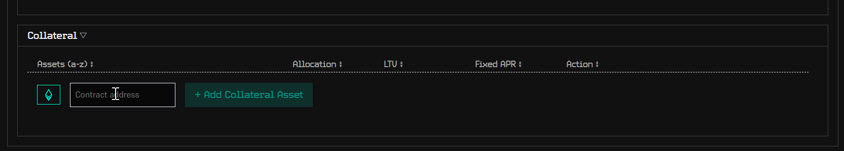 Step 6.4: Set allocation